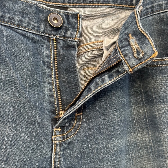 Calvin Klein Women’s Flare Blue Denim Jeans Size 6 Mid Rise Stretch - Picture 4 of 8